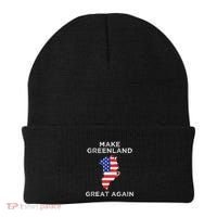 Trump Greenland Make Greenland Great Again Map Beanie thumb 0