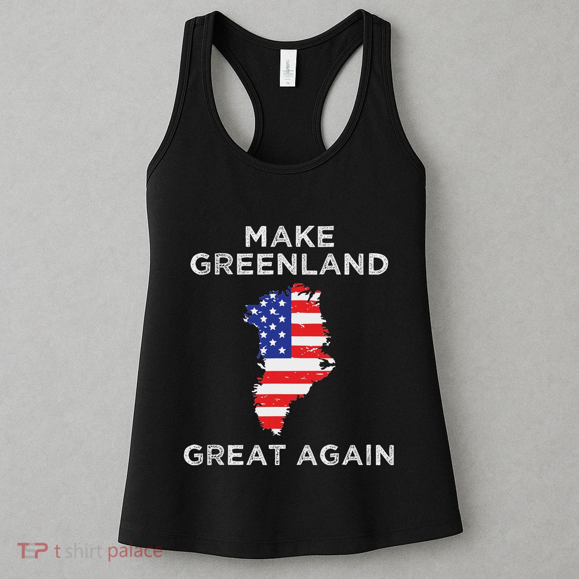 Trump Greenland Make Greenland Great Again Map Women's Tank Top