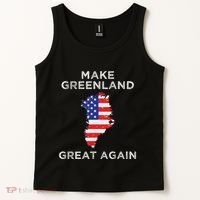Trump Greenland Make Greenland Great Again Map Tank Top thumb 2