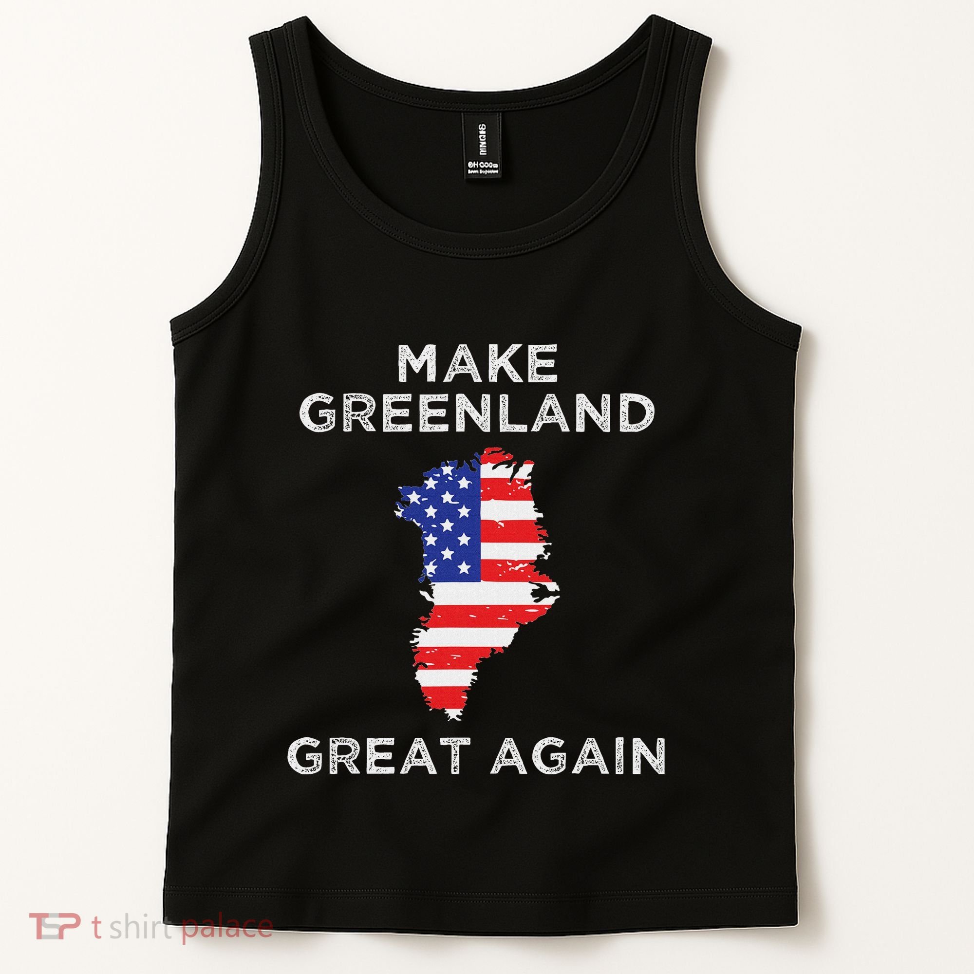 Trump Greenland Make Greenland Great Again Map Tank Top