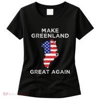 Trump Greenland Make Greenland Great Again Map Women's T-Shirt thumb 0