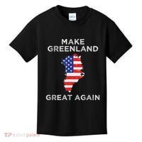Trump Greenland Make Greenland Great Again Map Kids T-Shirt thumb 0