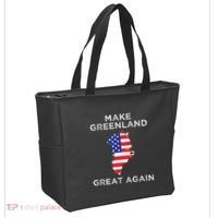Trump Greenland Make Greenland Great Again Map Tote Bag thumb 2