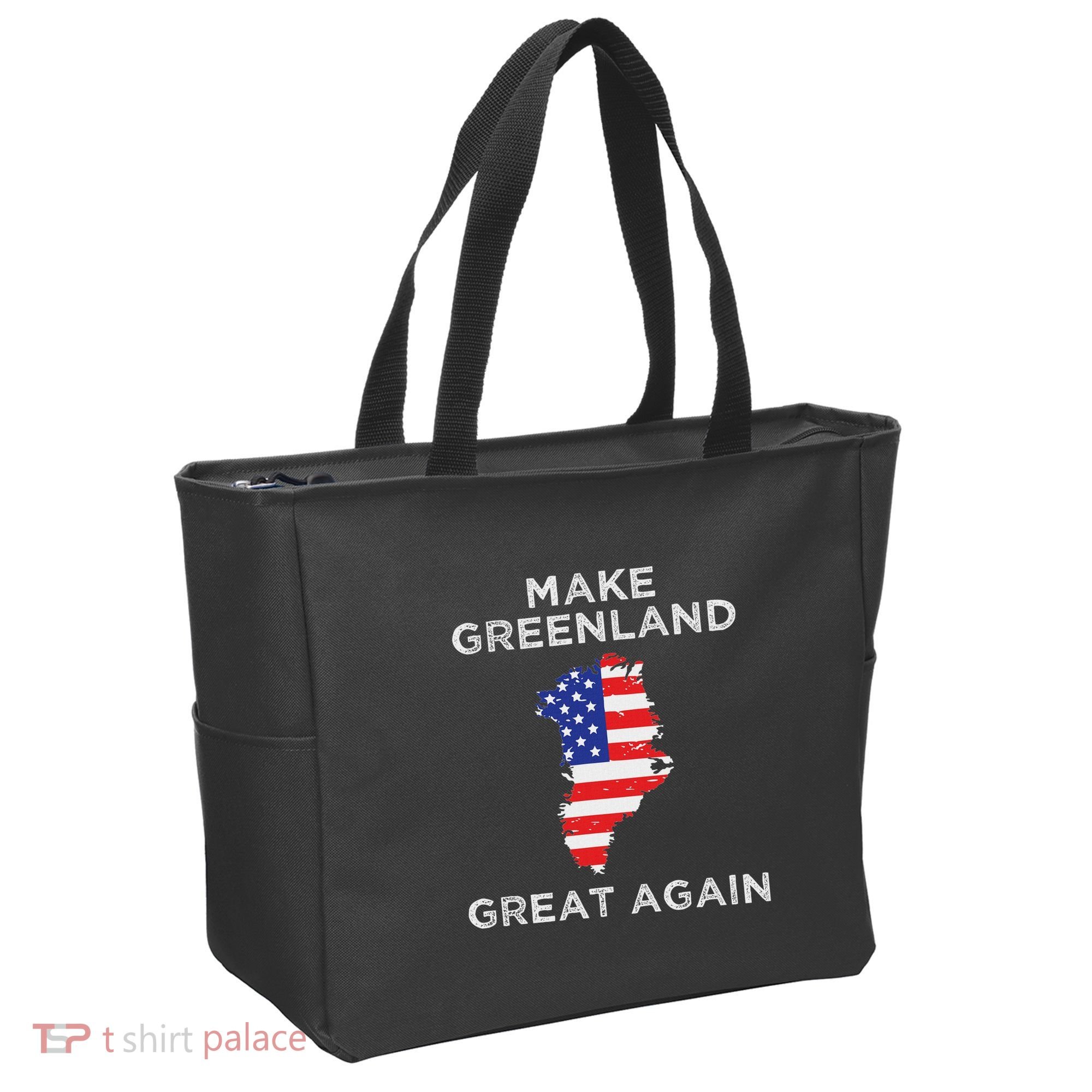 Trump Greenland Make Greenland Great Again Map Tote Bag
