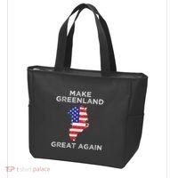 Trump Greenland Make Greenland Great Again Map Tote Bag thumb 3