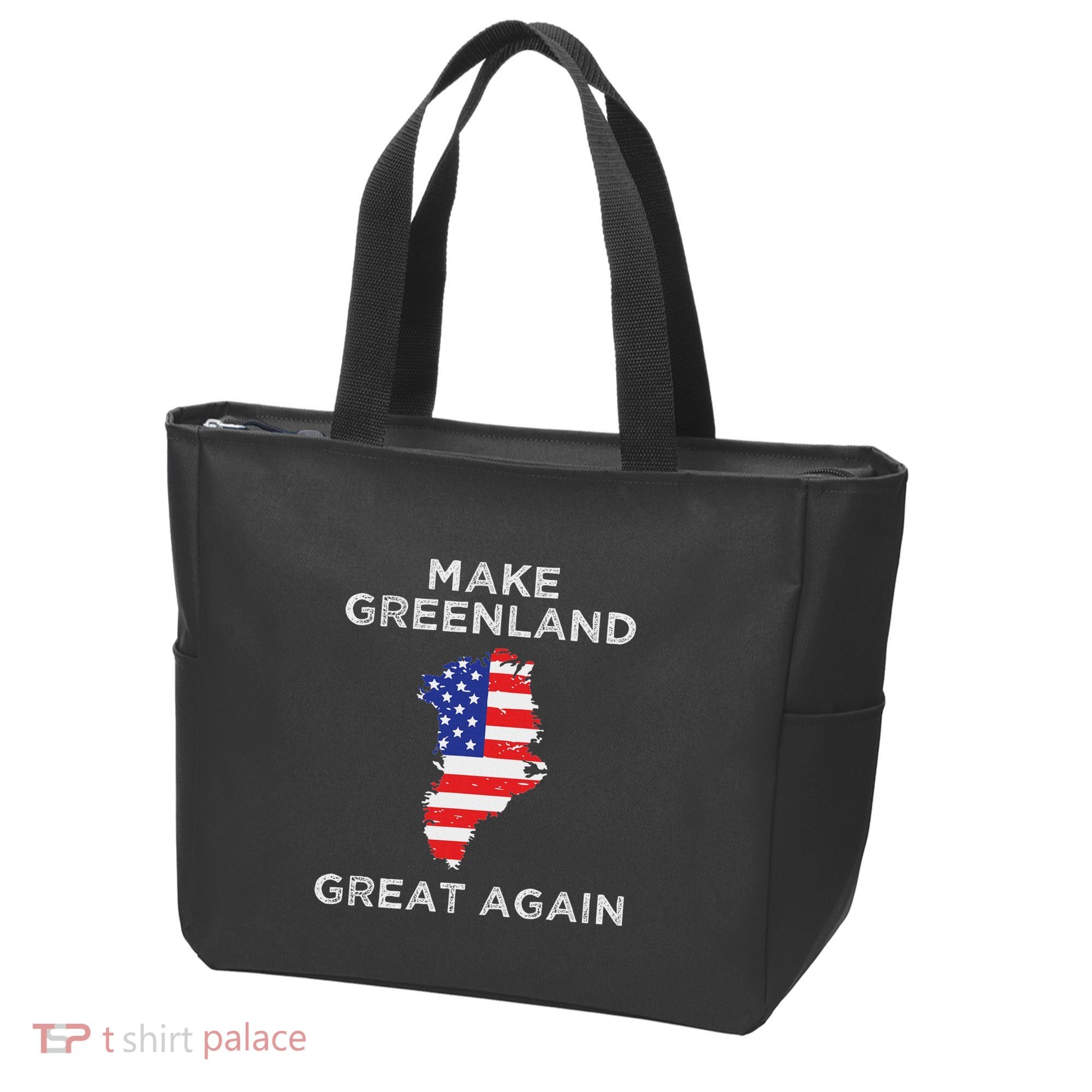 Trump Greenland Make Greenland Great Again Map Tote Bag