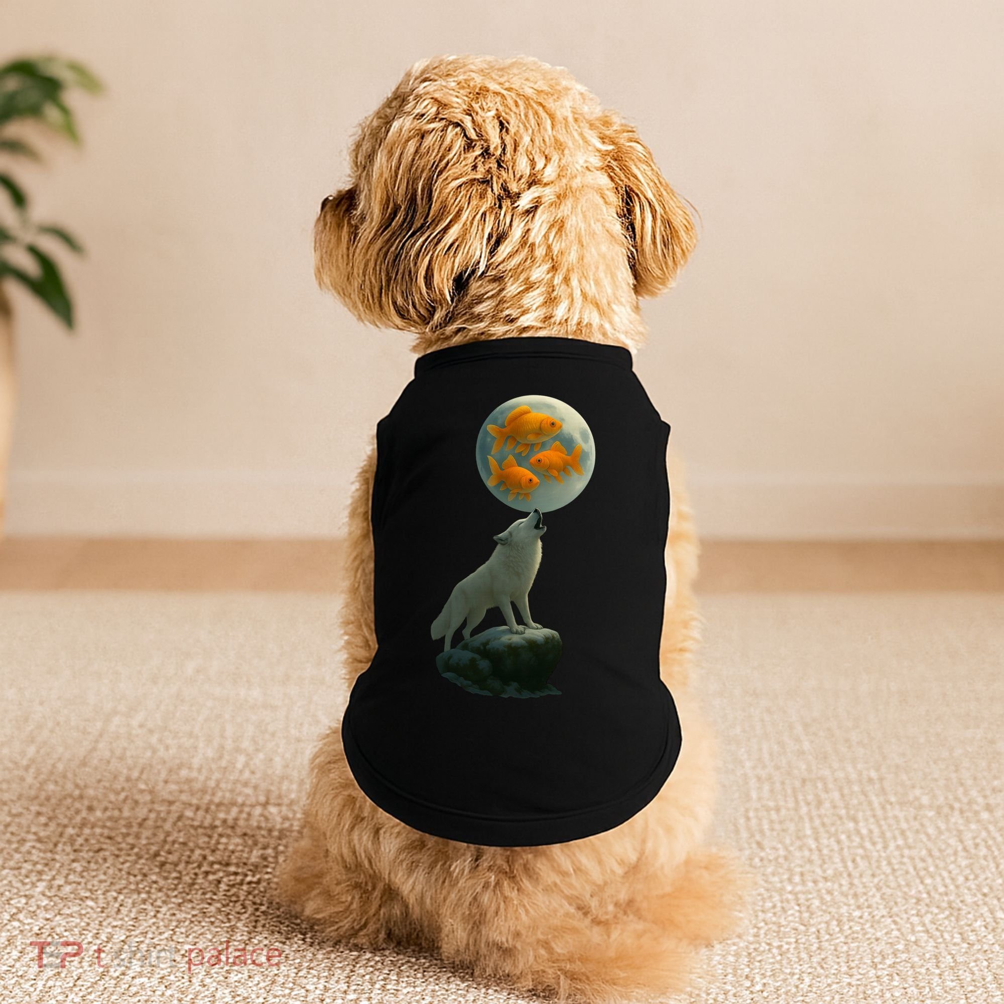 Three Goldfish Moon Doggie Tank