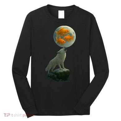 Three Goldfish Moon Long Sleeve Shirt