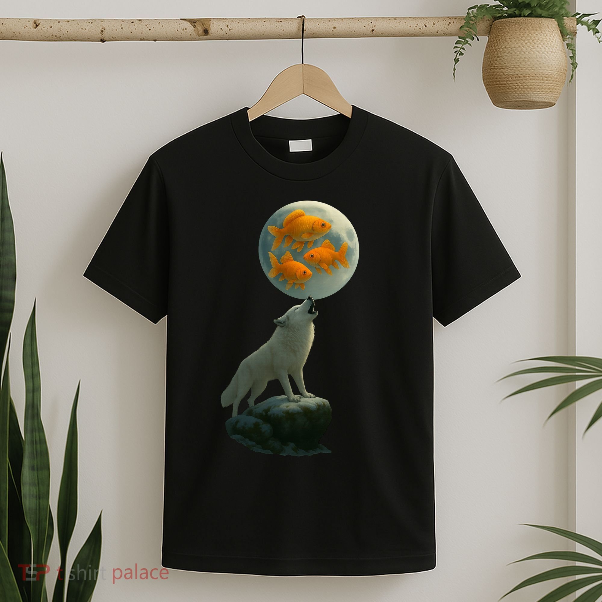 Three Goldfish Moon T-Shirt