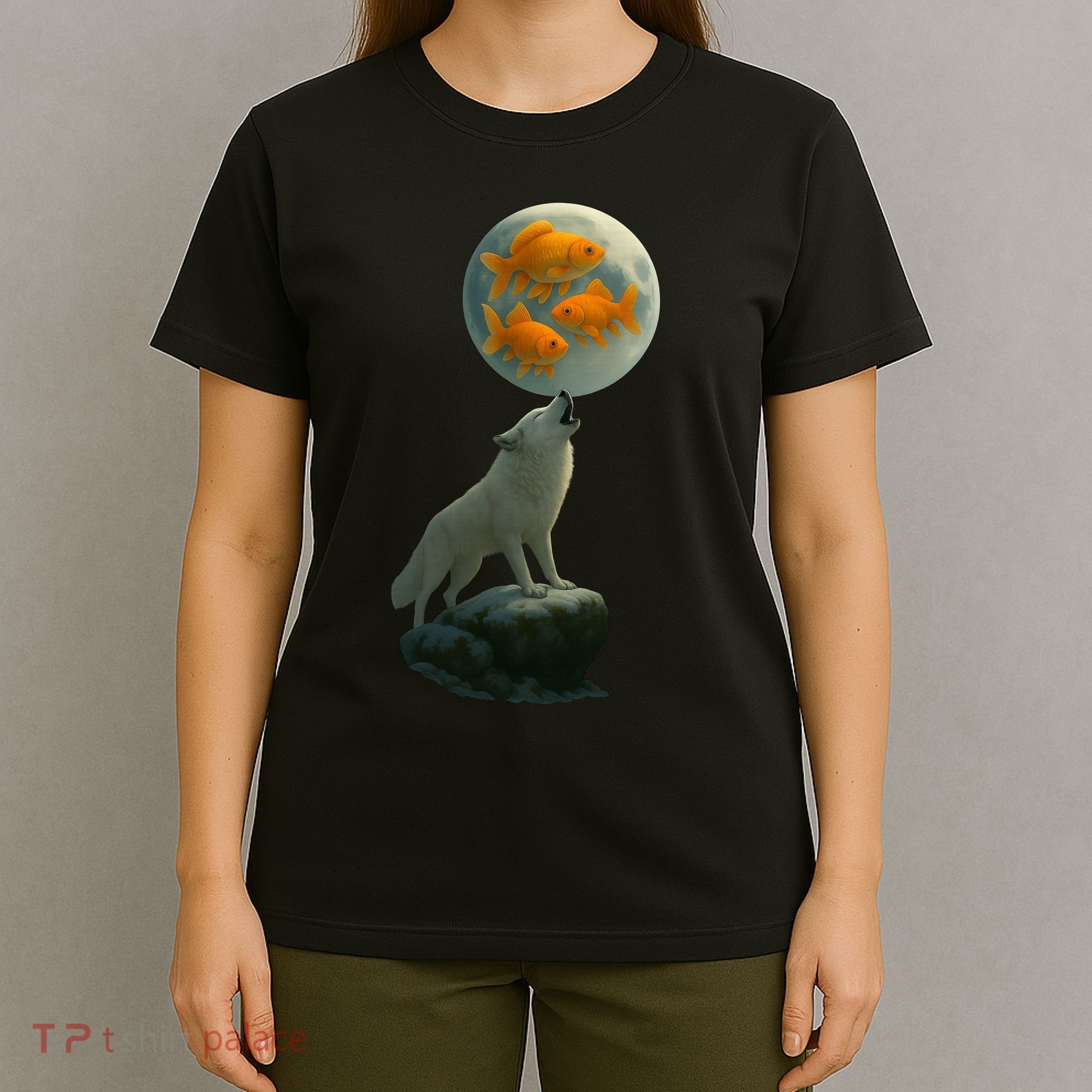 Three Goldfish Moon T-Shirt