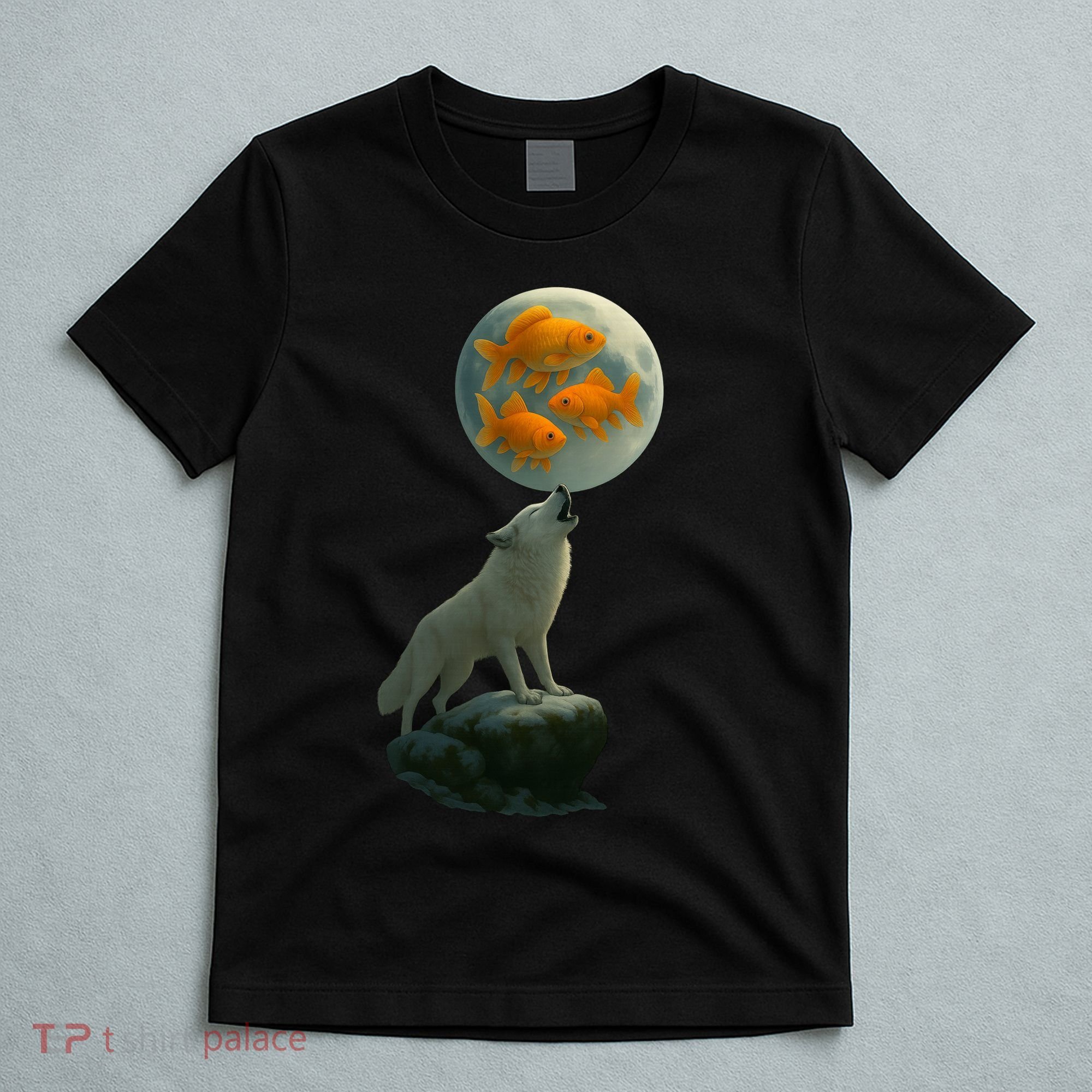 Three Goldfish Moon T-Shirt