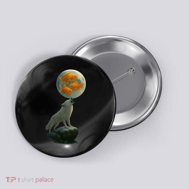 Three Goldfish Moon Button