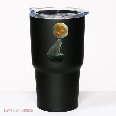 Three Goldfish Moon Tumbler