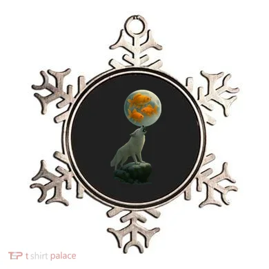 Three Goldfish Moon Ornament