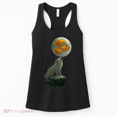 Three Goldfish Moon Women's Tank Top