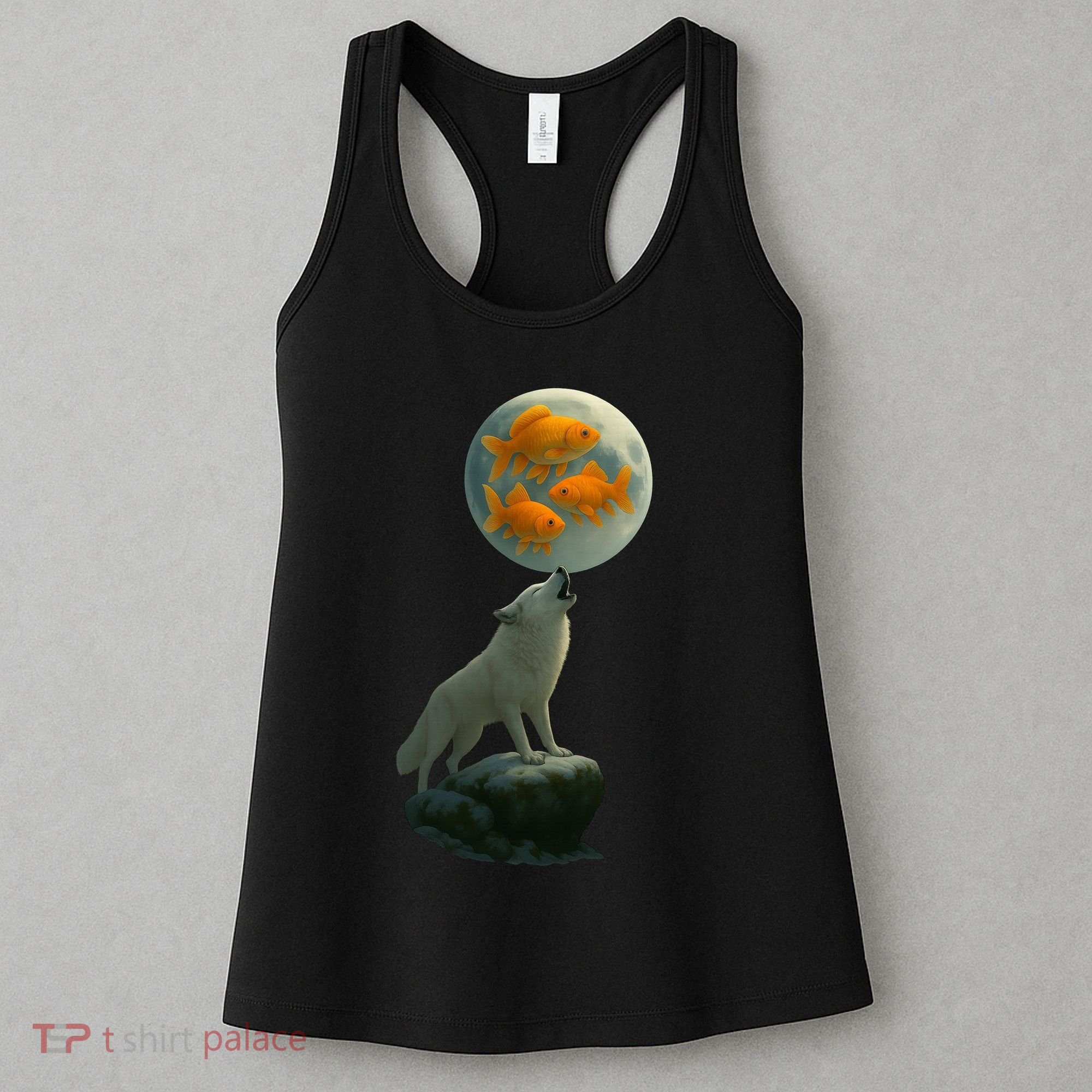 Three Goldfish Moon Women's Tank Top