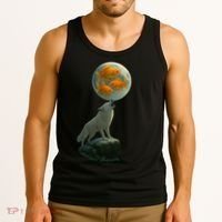 Three Goldfish Moon Tank Top thumb 3