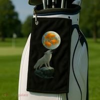 Three Goldfish Moon Golf Towel thumb 2