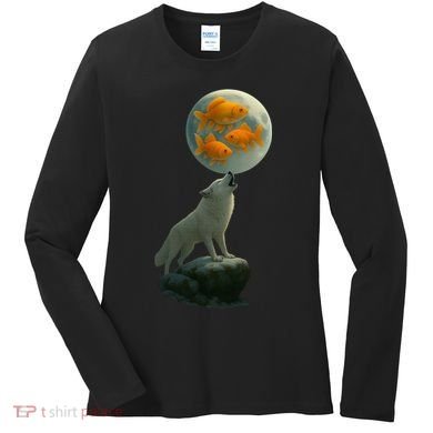 Three Goldfish Moon Women's Long Sleeve Shirt