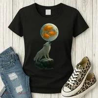 Three Goldfish Moon Women's T-Shirt thumb 3