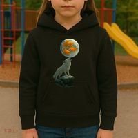 Three Goldfish Moon Kids Hoodie thumb 3