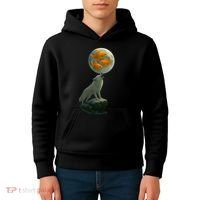 Three Goldfish Moon Kids Hoodie thumb 4