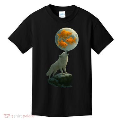 Three Goldfish Moon Kids T-Shirt