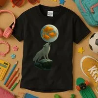 Three Goldfish Moon Kids T-Shirt thumb 3