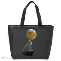 Three Goldfish Moon Tote Bag thumb 0