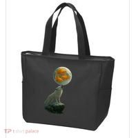 Three Goldfish Moon Tote Bag thumb 3