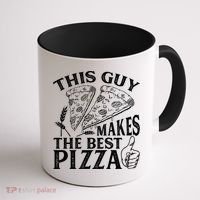 This Guy Makes The Best Pizza Gift Food Lover Pizza Baker Cool Gift Coffee Mug thumb 1