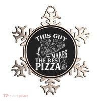 This Guy Makes The Best Pizza Gift Food Lover Pizza Baker Cool Gift Ornament thumb 0