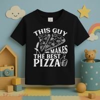 This Guy Makes The Best Pizza Gift Food Lover Pizza Baker Cool Gift Toddler T-Shirt thumb 3