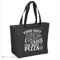 This Guy Makes The Best Pizza Gift Food Lover Pizza Baker Cool Gift Tote Bag thumb 2