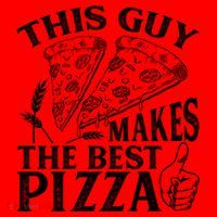 This Guy Makes The Best Pizza Gift Food Lover Pizza Baker Cool Gift Santa Hat thumb 1