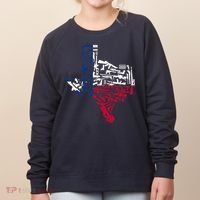 Texas gun map 2nd amendment Women's Sweatshirt thumb 0
