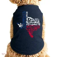 Texas gun map 2nd amendment Doggie Tank thumb 0