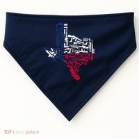 Texas gun map 2nd amendment USA-Made Doggie Bandana thumb 0
