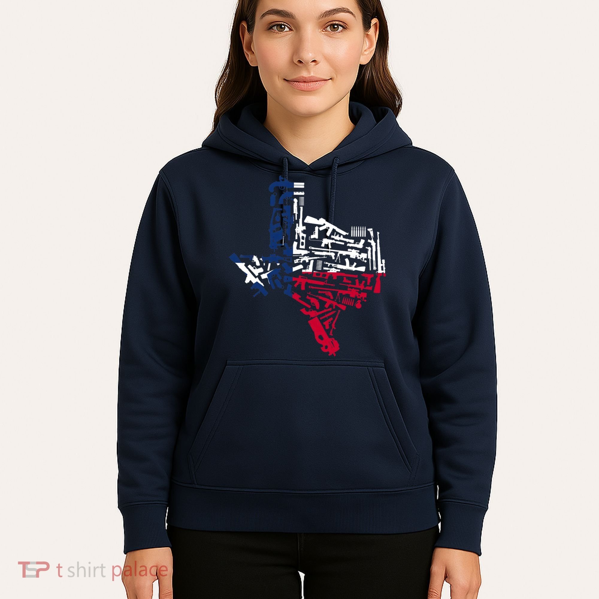 Texas gun map 2nd amendment Hoodie