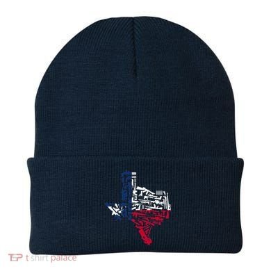 Texas gun map 2nd amendment Beanie