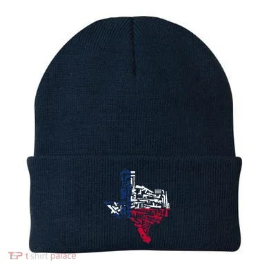 Texas gun map 2nd amendment Beanie