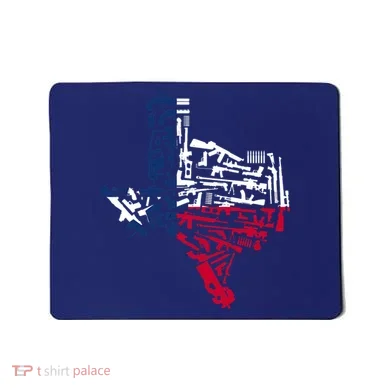 Texas gun map 2nd amendment Mousepad
