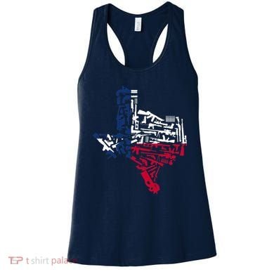 Texas gun map 2nd amendment Women's Tank Top