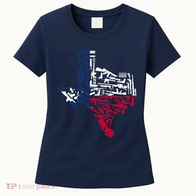 Texas gun map 2nd amendment Women's T-Shirt
