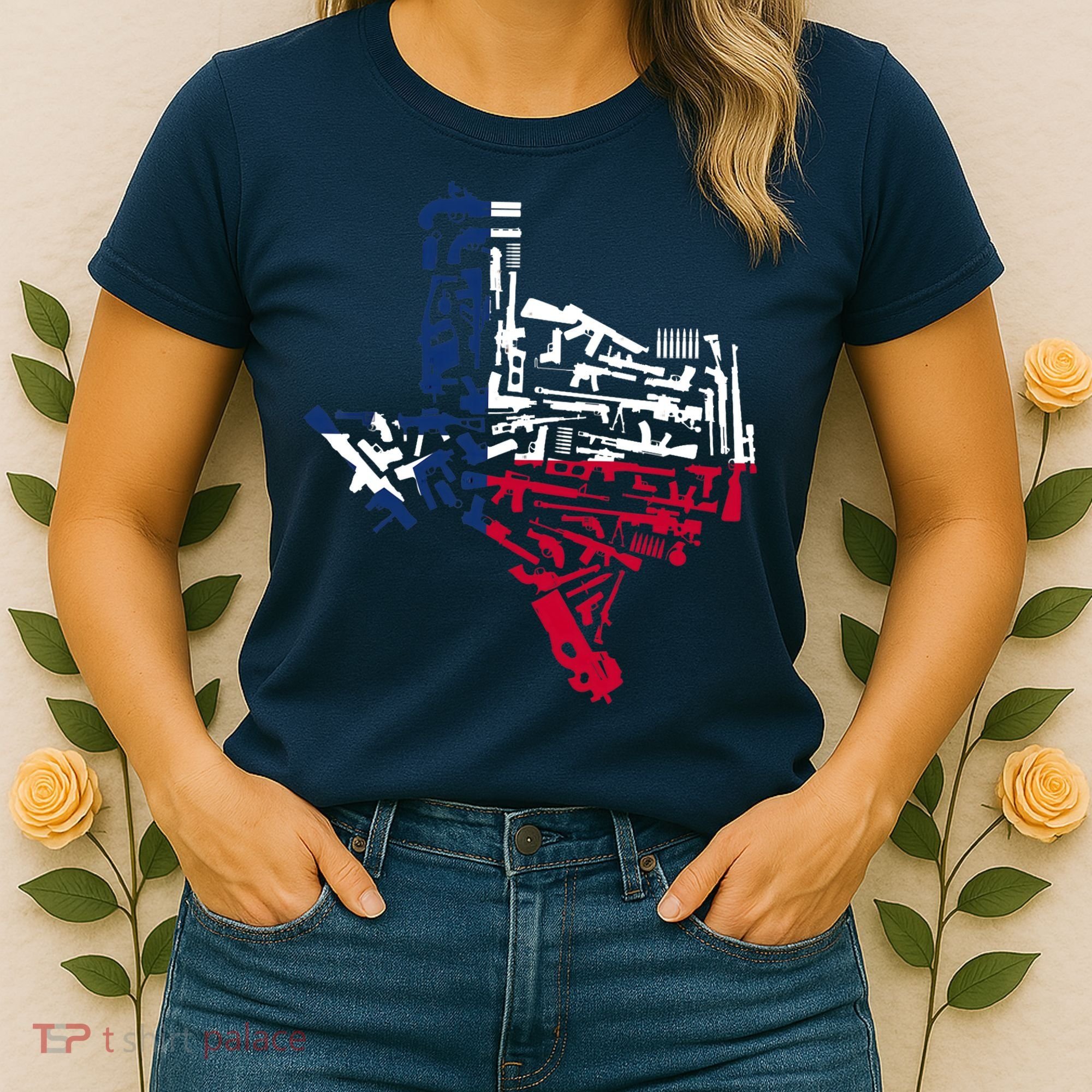 Texas gun map 2nd amendment Women's T-Shirt