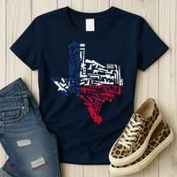 Texas gun map 2nd amendment Women's T-Shirt thumb 3