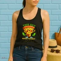 This Guy Makes The Best Pizza Women's Tank Top thumb 2