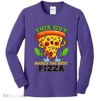 This Guy Makes The Best Pizza Kids Long Sleeve Shirt thumb 0