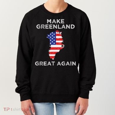 Trump Greenland Make Great Again Map Women's Sweatshirt