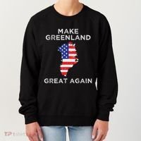 Trump Greenland Make Great Again Map Women's Sweatshirt thumb 0